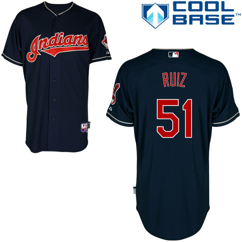 Carlos Ruiz #51 MLB Jersey-Philadelphia Phillies Men's Authentic Alternate Navy Cool Base Baseball Jersey